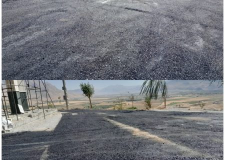 آماده سازی محوطه شهید گمنام جهت آسفالت